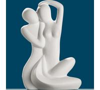 GILDE Francis, Figurine, couple, "Sécurité", céramique, crème, , H. 36 cm 30364