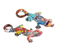 Gilde Gecko Street Art Lot de 2 figurines décoratives d'intérieur