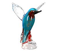 GILDE GLAS art Figurine Sculpture en Verre - Père pêcheur - Oiseau - Verre - Multicolore - Hauteur 22 cm