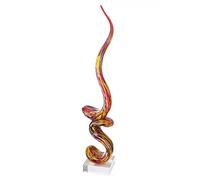 GILDE GLAS art Grande Sculpture décorative XXL - Fabriquée à la Main en Verre - Cadeau pour Femme Noël Anniversaire - Hauteur 80 cm