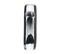 Gilde Glas Art - Méduse décorative en Verre - Brillant - Transparent et Noir - Hauteur 31 cm x Ø 10 cm - Méduse décorative