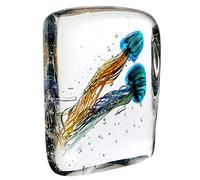 GILDE GLAS art - Sculpture en Verre - Funny Medusa 2" - Verre - Hauteur 22 cm