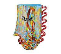 GILDE GLAS art Vase décoratif en Verre Multicolore Hauteur 30 cm