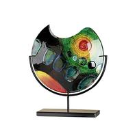 GILDE GLAS art Vase Design fabriqué à la Main en Verre Hauteur 37 cm