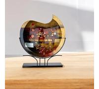 GILDE GLAS art Vase en Verre Peint à la Main - Cadeau de Mariage - 52 cm