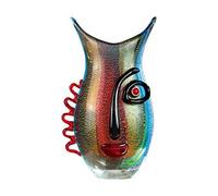 GILDE GLAS art Vase en Verre - Statue - Décoration de Salon Moderne - Hauteur : 32 cm