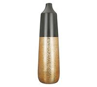 GILDE Grand Vase décoratif en céramique XL - Décoration en céramique Automne Hiver Noël Décoration de Noël dorée - Couleur : Or Noir Hauteur 49 cm