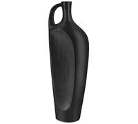 GILDE Grand Vase décoratif, Taille XL, en céramique, Hauteur : 55 cm, décoration du Salon, Couleur : Noir