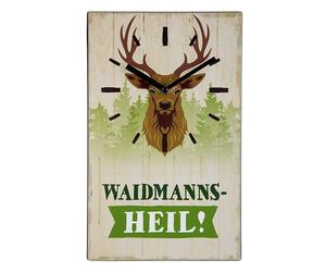 Gilde Horloge murale en métal Chasse Les chasseurs ont beaucoup de temps !