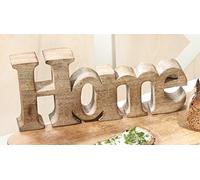 Gilde Inscription Home en Bois Naturel Largeur 25 cm