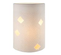 Gilde Lampe moderne Ellipse en porcelaine - Hauteur : 28 cm
