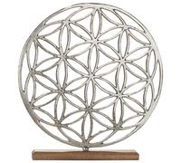 GILDE Lebensblume auf Holzbase