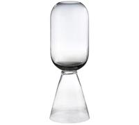 GILDE Luxo Vase de Sol, en Verre, pour Herbe de la Pampa - Hauteur : 80 cm x Ø 27 cm - Noir