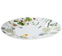 Gilde Plaque/Assiette Porcelaine avec des fleurs et papillons "Bella Vita" 27 cm