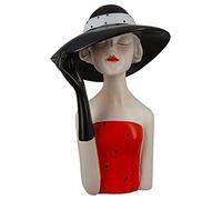 Gilde Poly Figur Dame avec Chapeau Noir - Figurines Décoratives, Noir, Unique
