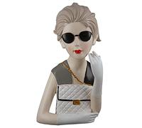 Gilde Poly Figur Dame avec Sac à Main - Figurines Décoratives, Multicolore, Unique