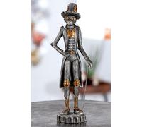 Gilde Poly Figur Steampunk Monkey VE 2 Figurine Décorative, Noir, Unique