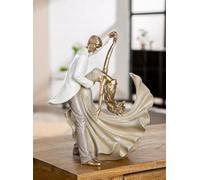 GILDE Salsa Figurine Danseuse en résine Doré Aspect métallique 28 x 29 x 14 cm