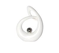Gilde Sculpture céramique Blanche Hauteur 22 cm