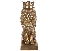 Gilde Sculpture Lion Or Antique Magnésie 25 x 34 x 70 cm