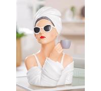 GILDE Statuette Lady Audrey en résine 28 cm de Haut, 19 cm de Large, 17 cm de Profondeur, en Forme de Femme