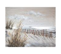 Gilde Tableau dunes - Mer et Plage - Peinture avec effet 3D - 100 x 80 cm