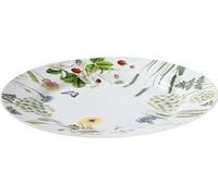 Gilde Teller, "Wild Flowers", Schmetterlingmotiv, Blumenmuster, Porzellan, weiß, VE 6, H. 3 cm, D. 27 cm