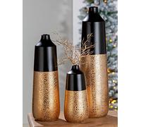 GILDE Tomar 47379 Vase en céramique Doré