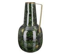 GILDE Vase à bulbe en métal Vert - Vase à Fleurs décoratif pour Le Salon - Cadeau d'anniversaire pour la fête des mères - Hauteur 40 cm