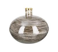 GILDE Vase à Fleurs en métal - Décoration de Salon - Cadeau pour Femme - Anniversaire fête des mères - Couleur : Marron doré - Hauteur : 26 cm