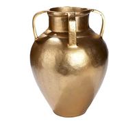 GILDE Vase Antigua en Aluminium, doré, Rond, étanche, Hauteur : 33 cm x Ø 25 cm