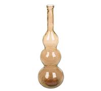GILDE Vase balleros en Verre - Forme bombée - Marron - Hauteur 100 cm x Ø 33 cm - Vase décoratif