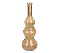 GILDE Vase balleros en Verre - Forme bombée - Marron - Hauteur 75 cm x Ø 27 cm - Vase décoratif