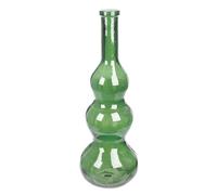 GILDE Vase balleros en Verre - Forme bombée - Vert - Hauteur 75 cm x Ø 27 cm