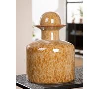 GILDE Vase décoratif Mora en céramique, Marron, Hauteur : 29 cm, diamètre : 21 cm