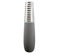 GILDE Vase décoratif Vase de Sol Newtown - Vase en céramique - Gris Mat - Argent Brillant - Hauteur 65 cm - Largeur 15 cm