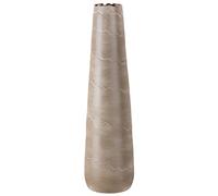 GILDE Vase en céramique Wave XXL - Vase décoratif étanche Hauteur 70 cm Beige Crème - Décoration Salon - Fabrication européenne