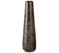 GILDE Vase en céramique Wave XXL - Vase décoratif étanche Hauteur 70 cm Marron - Décoration Salon - Fabrication européenne