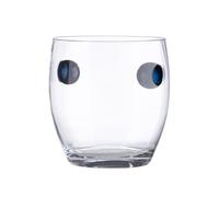 GILDE Vase photophore Kuno en verre transparent Hauteur 23 cm Diamètre 23 cm Décoration d'intérieur Idée cadeau Décoration de table