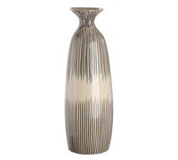 GILDE Vase Pula en céramique émaillée crème Hauteur 50 cm Diamètre 16,5 cm Décoration d'intérieur Cadeau