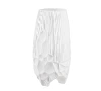 GILDE Vase Roma - en céramique - Blanc Mat - Hauteur : 40 cm - Diamètre : 19 cm - Étanche