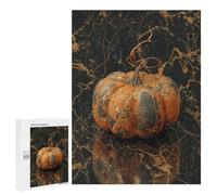 Gilded Pumpkin Decorative Fall Decoration Puzzle 1000 Pièces Educa Jouet en Bois Cadeau Unique Décoration Intérieure Jeu Éducatif Challenge Toy Adultes Et Enfants À Partir De 14 Ans 500 PCS
