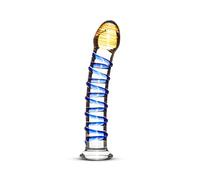 Gildo Gode en verre N° 1 – Stimulateur prostate et clitoridien – 17,5 cm Ø 2,8–3,5 cm