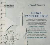 GILELS EMIL (piano) - Concerto per piano n.4 op 58 in SOL (1805 6) Concerto per piano n.5 op 73 (1809) Imperatore Ah perfido op 65 (1795 96) da Achille in Sciro Concerto per violino op 61 (1806) in RE 1965 18.12 Napoli