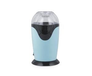 GILES & POSNER Electric Popcorn Maker - Hot Air Circulation, Measuring Cup Included, Ready in 3 Mins, Oil-Free Healthy Snacks, Ideal for Movie Night, Parties and Home Cinema, 1200 W, Matte Blue
