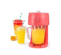Giles & Posner Funfair Slushie Maker - Carafe amovible de 1,1 l, lame en acier inoxydable, 3 modes de rasage de glace, fin, moelleux ou grossier, café glacé, cocktails, slushies, rouge, 30 W