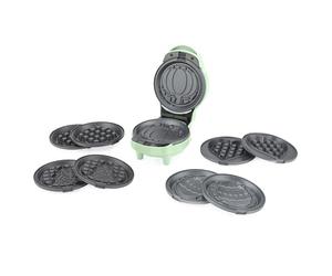 Giles & Posner Mini Gaufrier - Plaques de Cuisson Amovibles Antiadhésives 5 en 1, Créez des Gaufres pour les Célébrations, Noël, la Saint-Valentin, Halloween, Pâques, Toucher Froid, Facile à Nettoyer