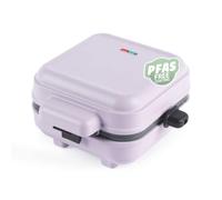 Giles & Posner Sorbet Gaufrier à garnir, plaques belges profondes | Plaques antiadhésives sans PFAS, 750 W, clip verrouillage, rangement vertical, outils de retrait inclus, violet