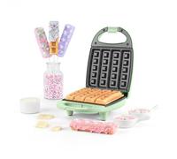 Giles & Posner Stick Waffle Maker - Gaufrier Belge Mini avec Plaques Antiadhésives pour un Nettoyage Facile, Pieds Antidérapants, Temps de Préchauffage de 3 Min, Voyants d'Alimentation/Prêt, 520W