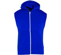 Gilet À Capuche En Fleece Sans Manches Zippé Pour Enfants Garçons De 5 À 13 Ans